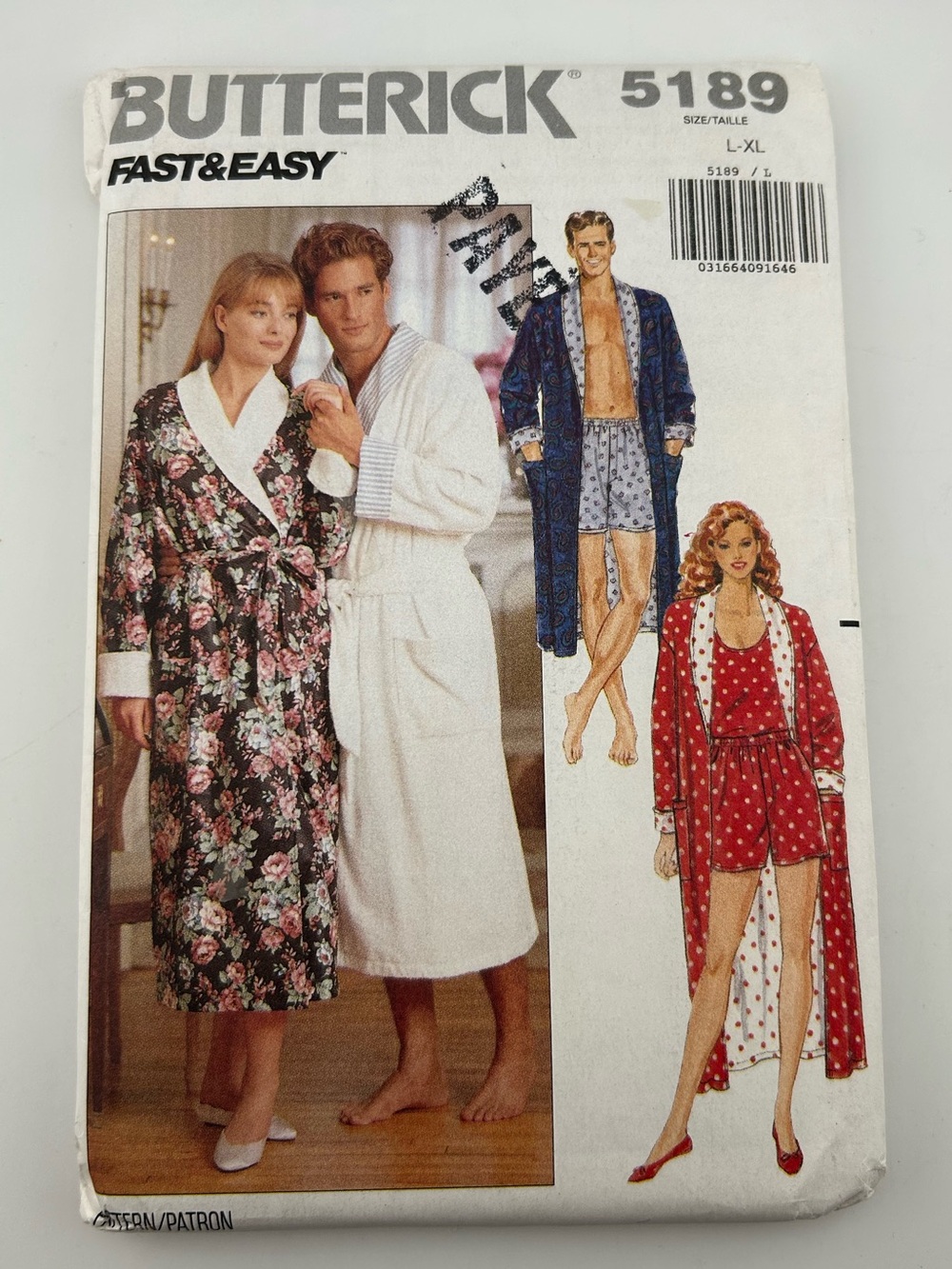 2 for 22$ 🧵 BUTTERICK 🧵 UNISEX LOUNGEWEAR ROBE, SHORTS & TANK TOP Sewing Pattern